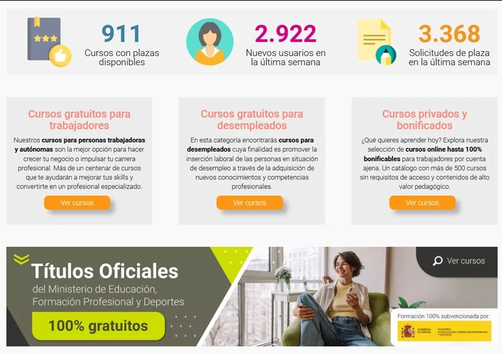 ¿Qué son los cursos del SEPE y a quiénes están dirigidos?