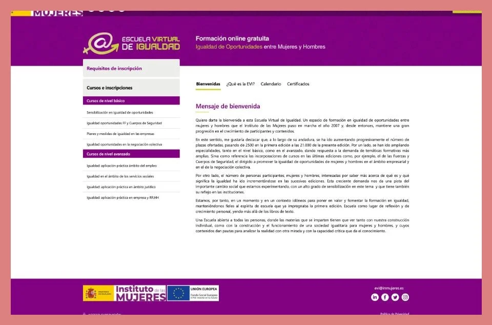 ¿Quiénes pueden inscribirse en los cursos de igualdad de género del SEPE?