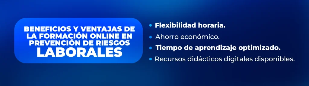 Ventajas de realizar la formación en prevención de riesgos laborales online con el SEPE